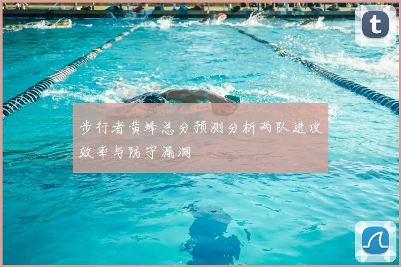 步行者黄蜂总分预测分析两队进攻效率与防守漏洞